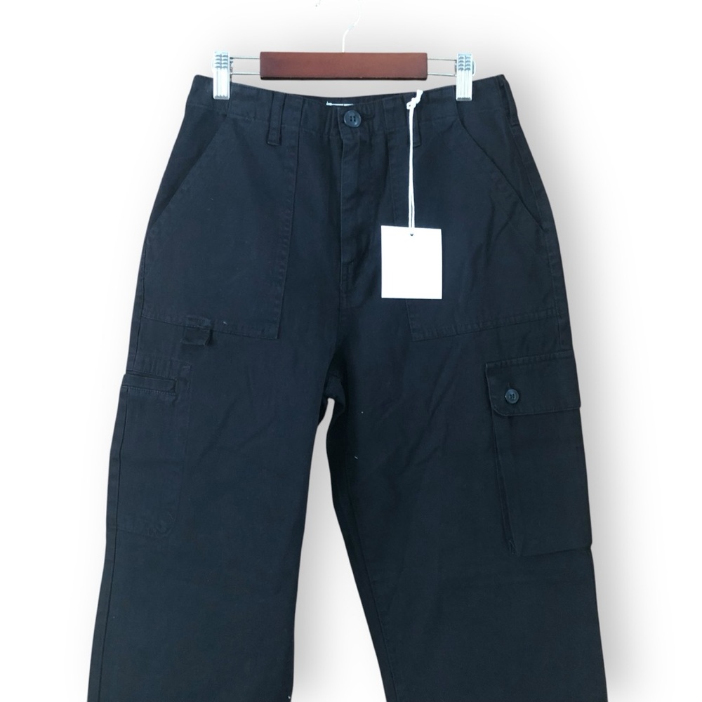 Pistola Cassie Cargo High Rise Pants in Fade to Black NWT Size 26 Utility - Picture 3 of 6